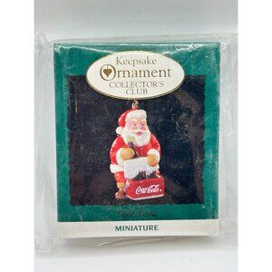 Hallmark Keepsake Club 1993 Cool Santa, Coca-Cola Miniature Ornament